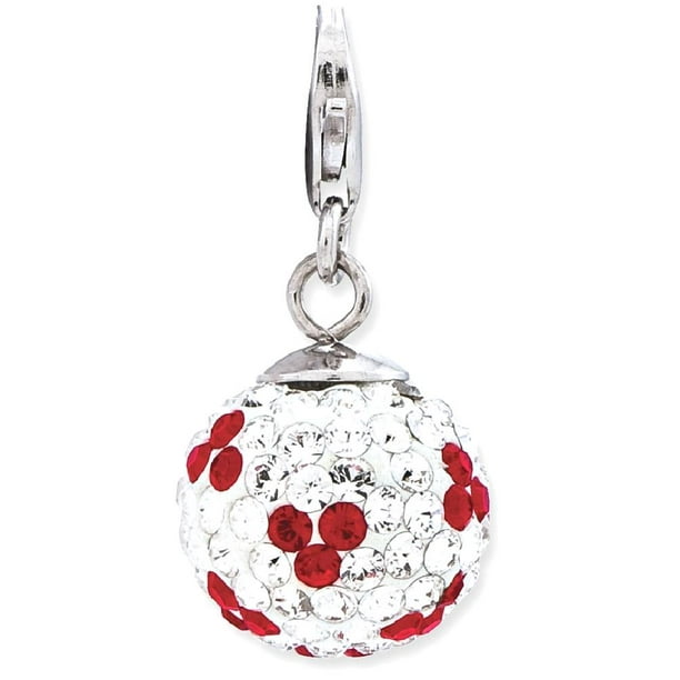 BEAUTIFUL CRYSTAL BALL .925 Sterling Silver Pendant